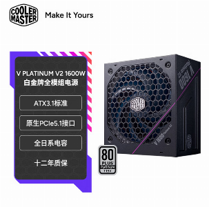 V PLATINUM V2 1600W ATX3.1 全日系电容 白金全模组 静音电源